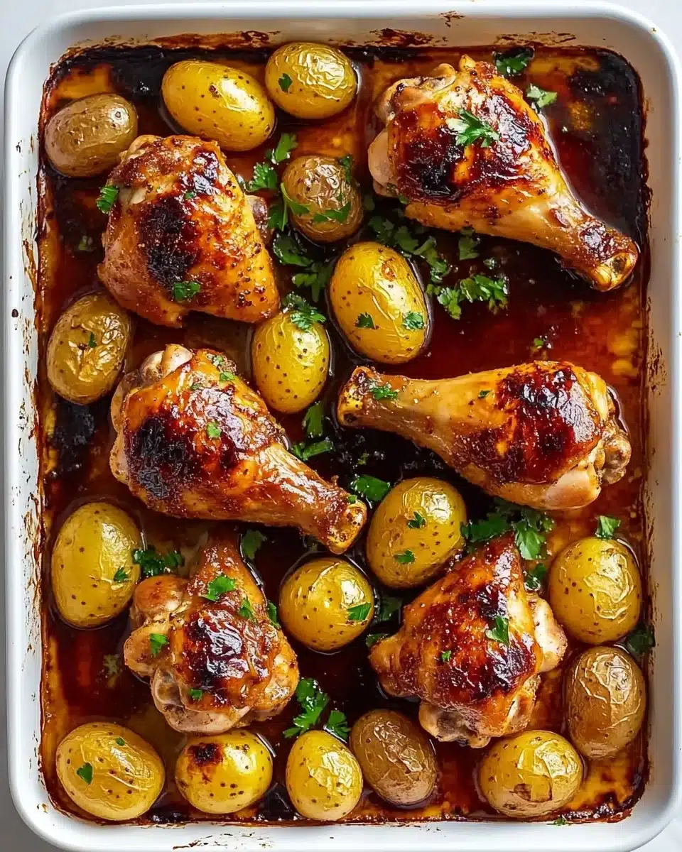 One Pan Lemon Herb Chicken and Potatoes Recipe