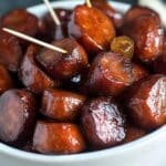 BBQ Smoked Sausage with Charred Peppers and Onions Recipe