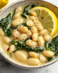 Creamy Lemon Garlic Butter Beans Recipe