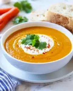 Spiced Carrot and Lentil Soup Recipe