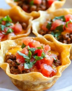 Crunchy Taco Cups Recipe