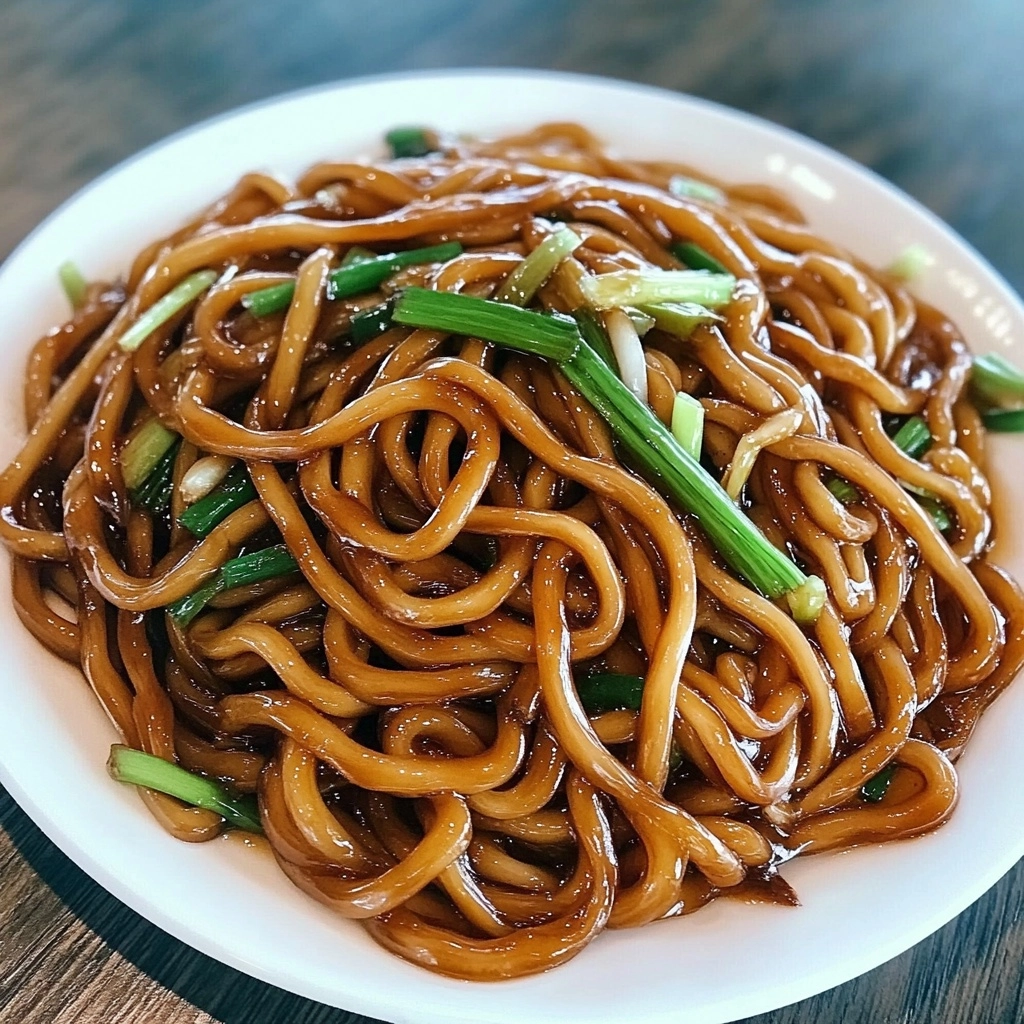 Soy Sauce Pan-fried Noodles Recipe - Recipe Image