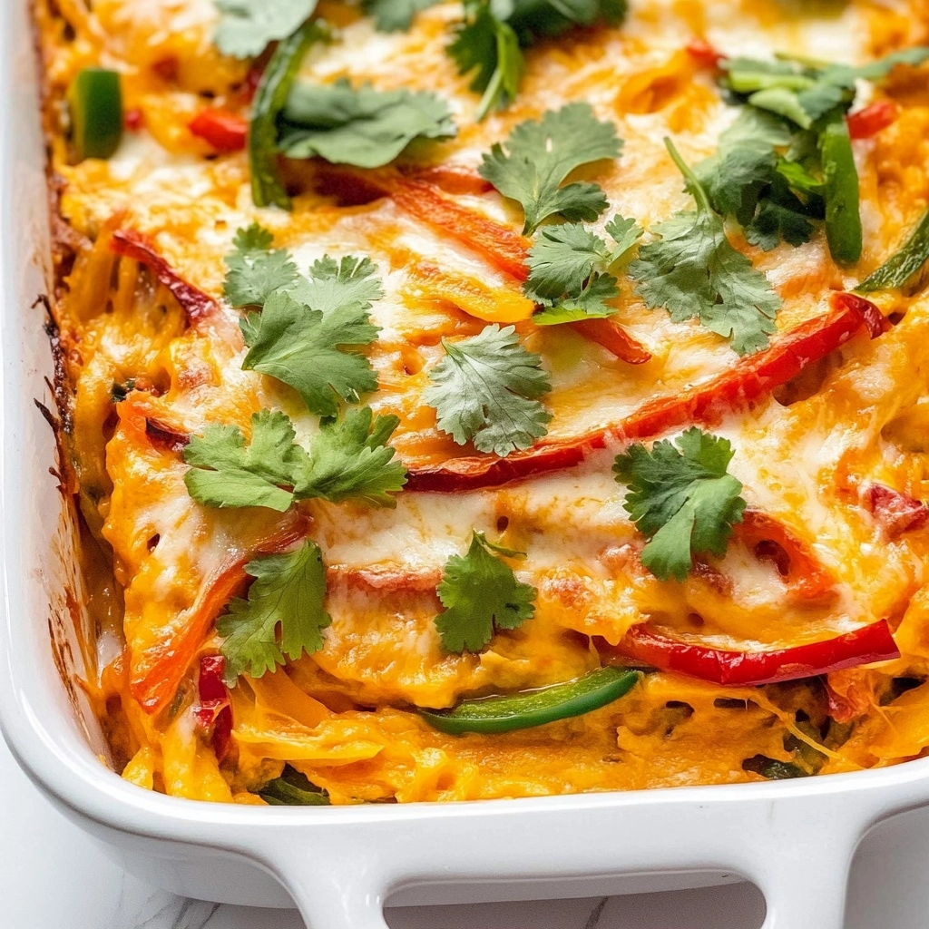 Käse Hühnchen Fajita Auflauf Rezept - Rezeptbild