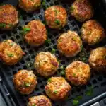 Air Fryer Chicken Meatballs With Parmesan Recipe