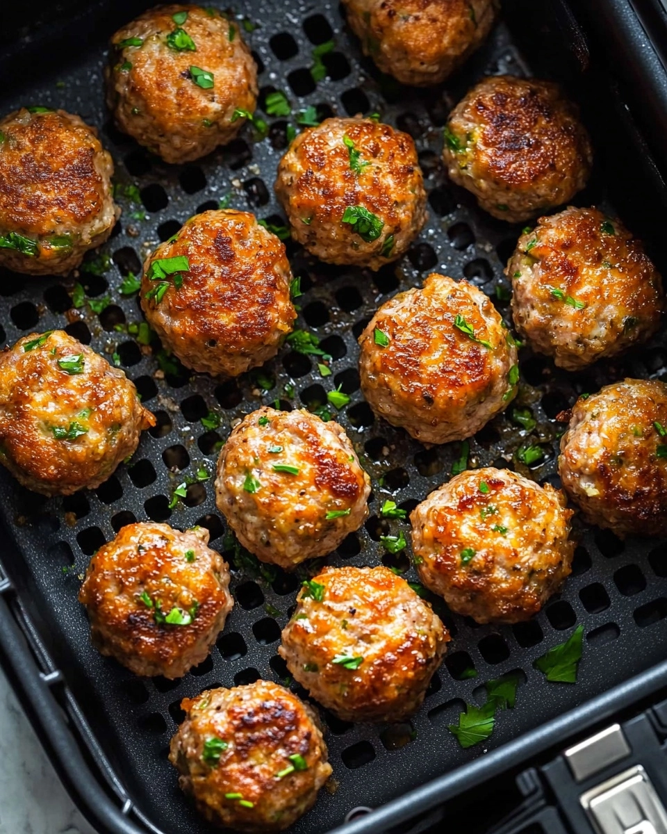 Air Fryer Chicken Meatballs With Parmesan Recipe