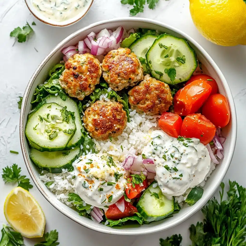 Greek Chicken Meatballs Recipe - Recipe Image