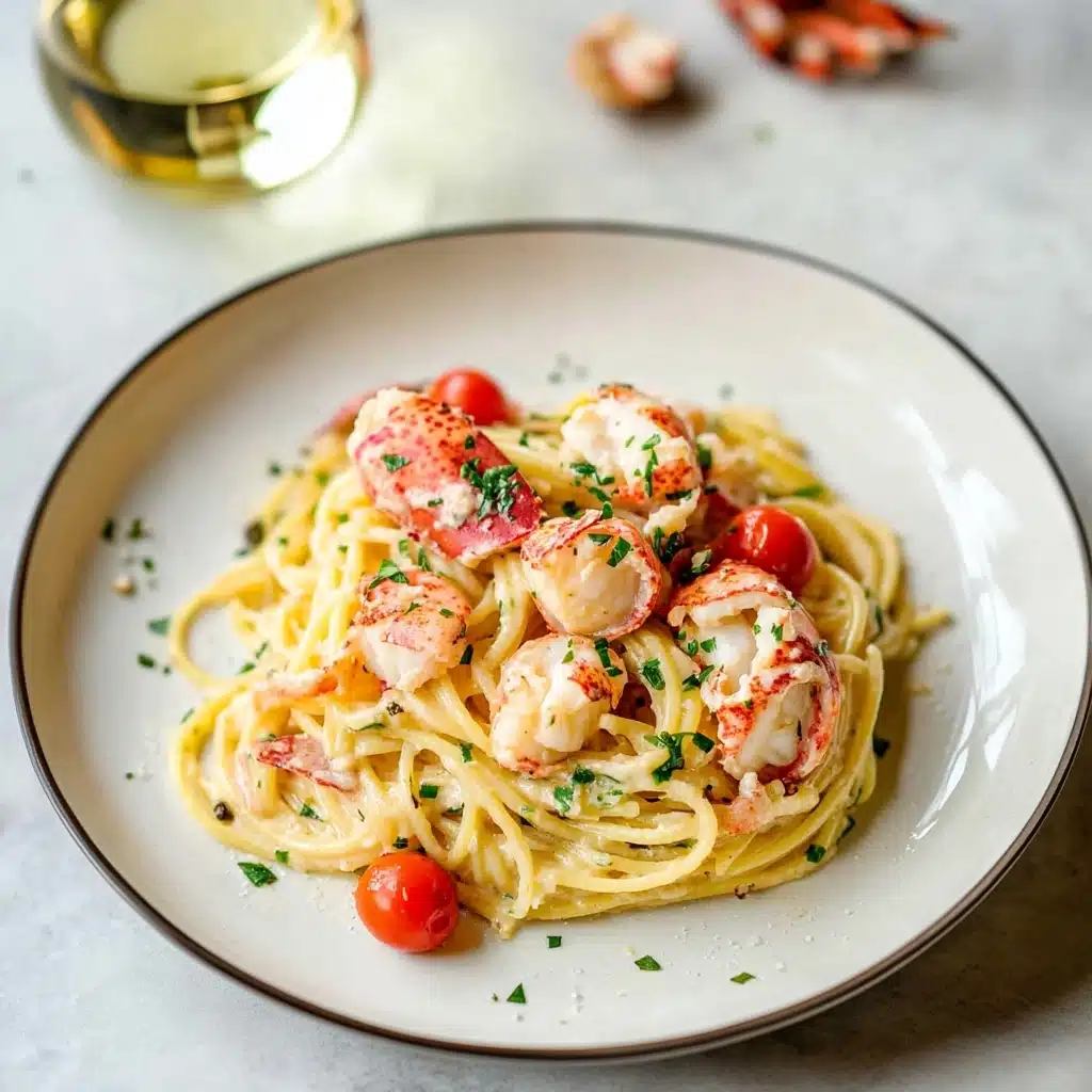 Lobster Pasta with Cream Sauce Recipe - Recipe Image