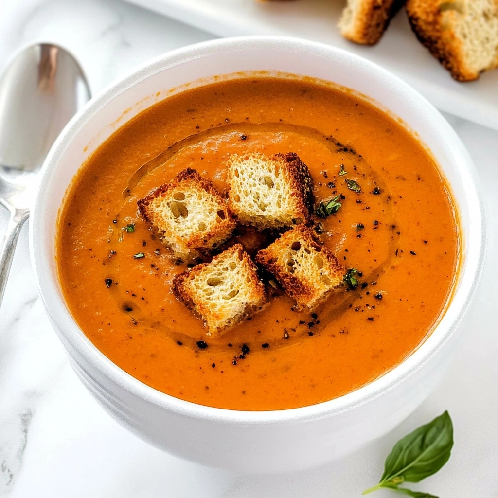 Roasted Tomato Basil Soup Recipe - Recipe Image