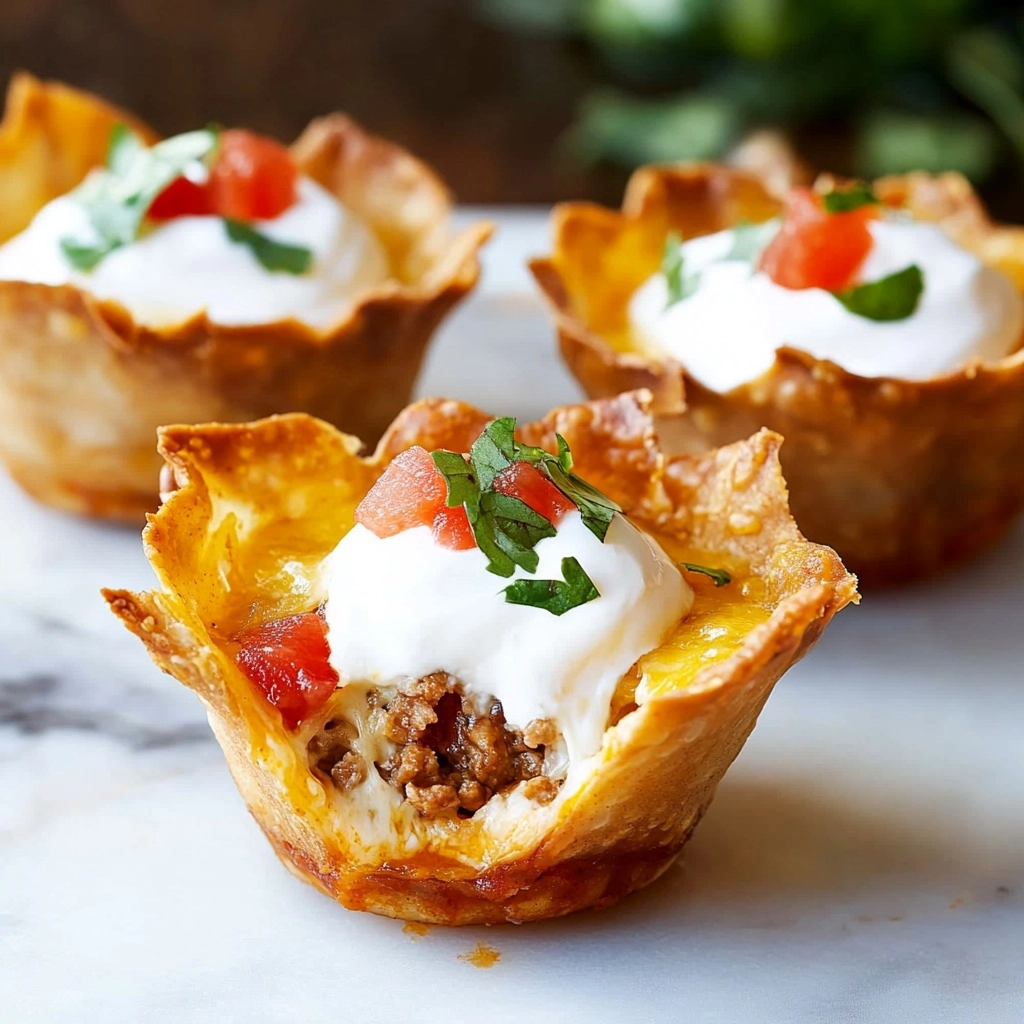 Crunchy Taco Cups Recipe - Recipe Image