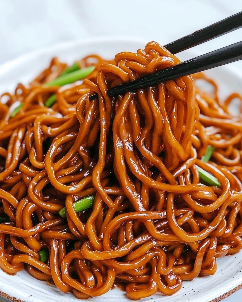 Soy Sauce Pan-fried Noodles Recipe