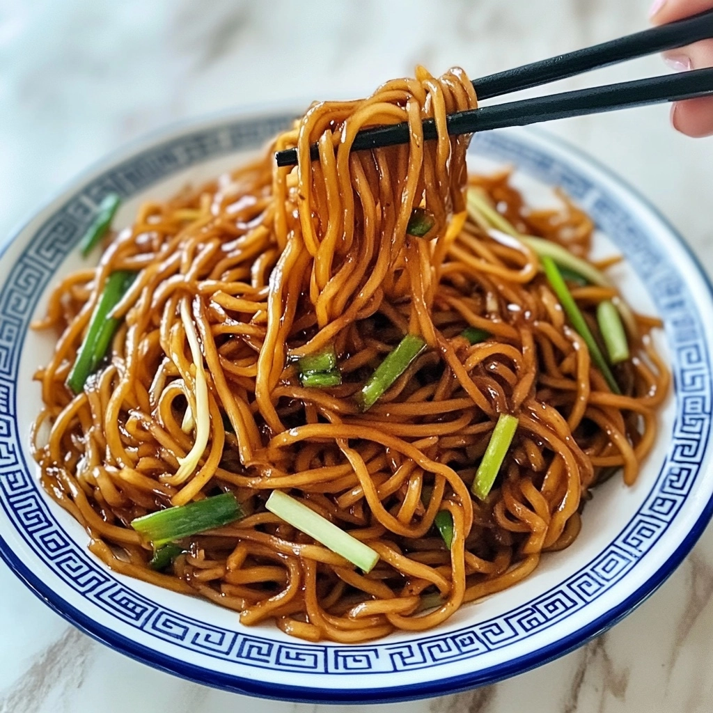 Soy Sauce Pan-fried Noodles Recipe - Recipe Image