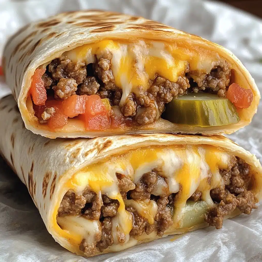 Easy Air Fryer Cheeseburger Wraps Recipe - Recipe Image