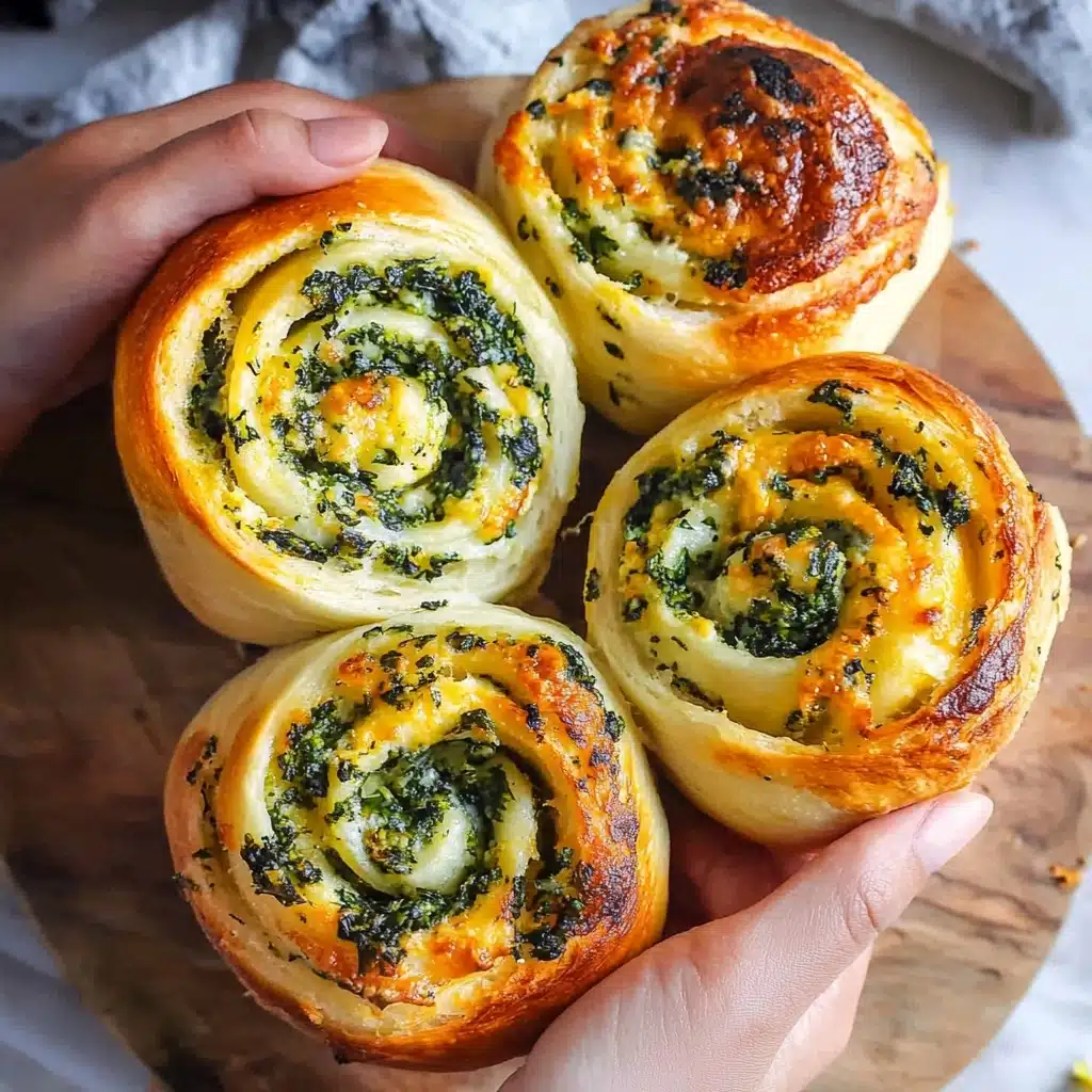 Spinach and Mozzarella Stuffed Bread Rolls Recipe - Recipe Image