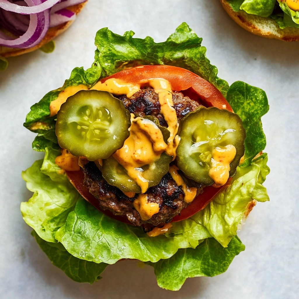 Low Carb Burger Lettuce Wraps Recipe - Recipe Image