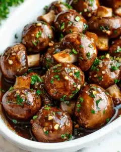 Balsamic Soy Roasted Garlic Mushrooms Recipe