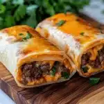 Garlic Butter Beef Cheeseburger Rollups Recipe