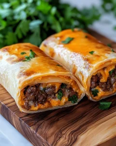 Garlic Butter Beef Cheeseburger Rollups Recipe
