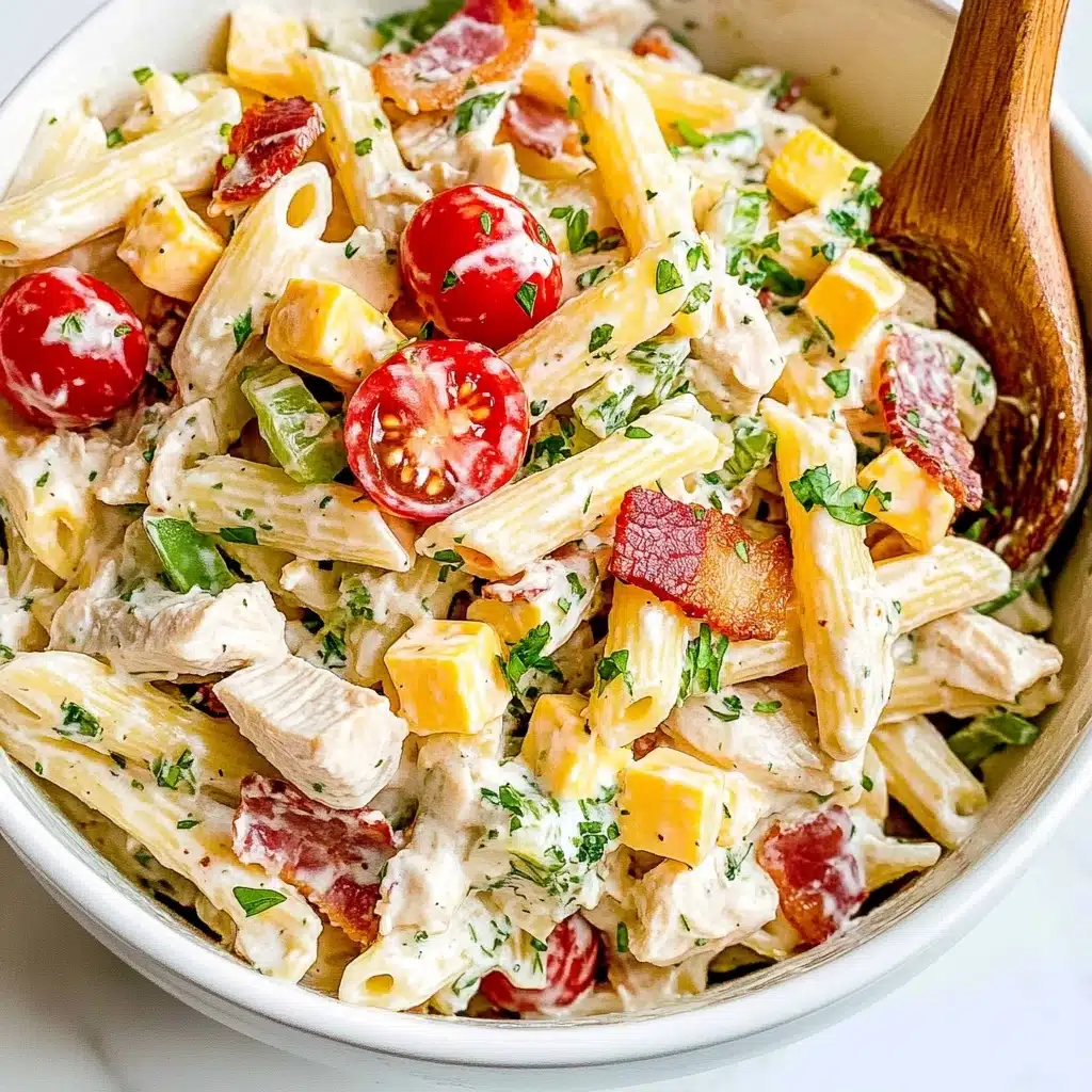 Chicken Club Pasta Salad Recipe - Recipe Image