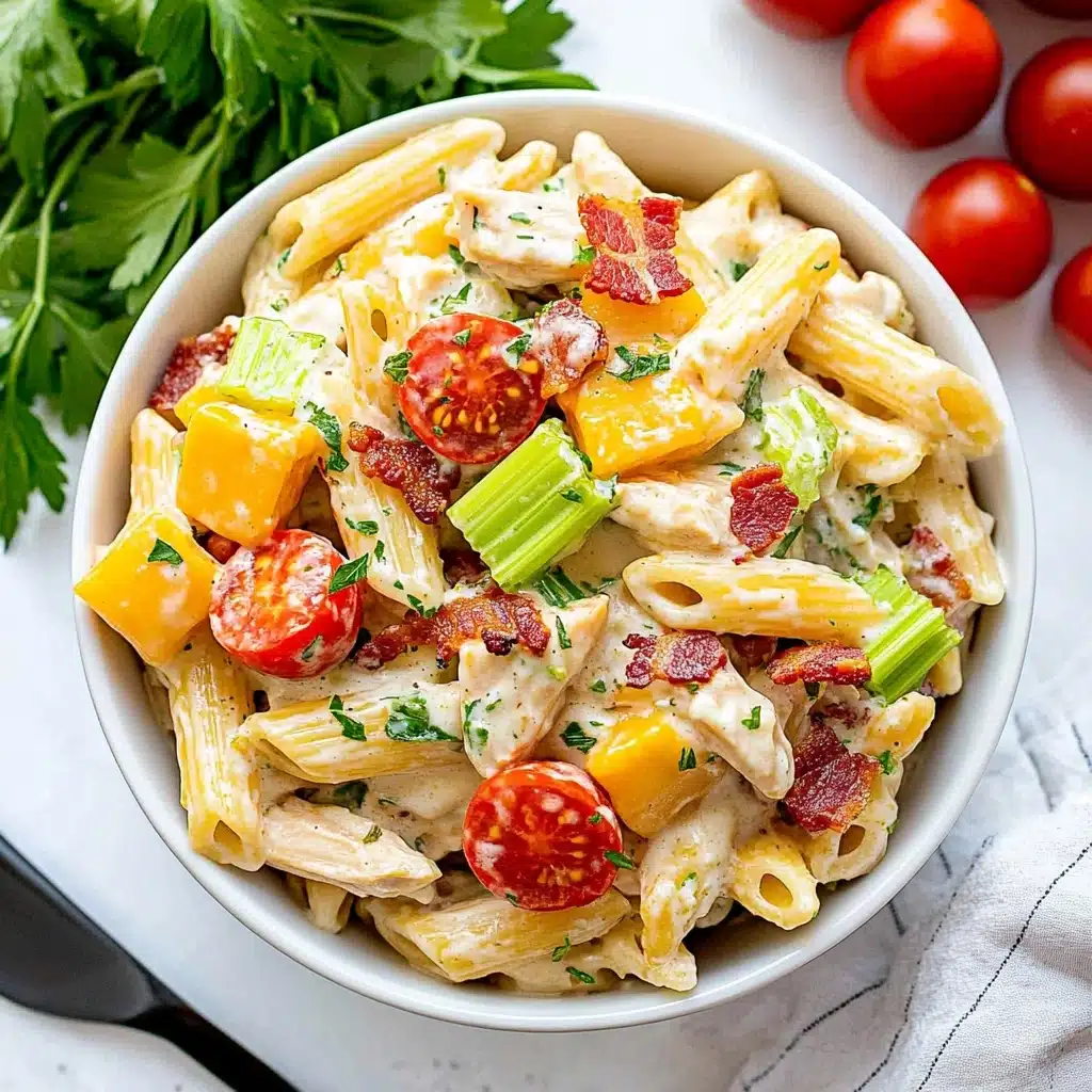 Chicken Club Pasta Salad Recipe - Recipe Image