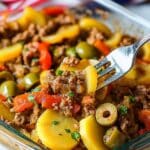 Southern Five Layer Beef Casserole Recipe
