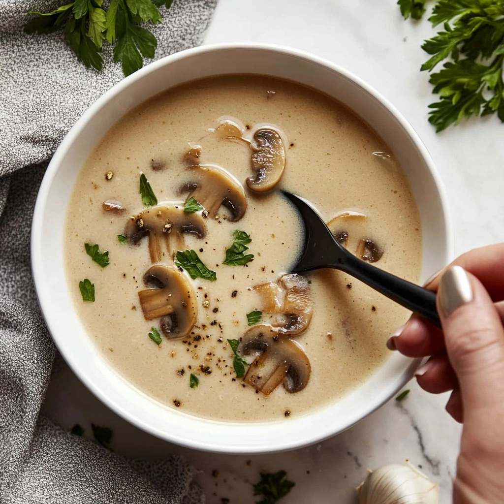 Creamy Mushroom Soup Recipe - Recipe Image