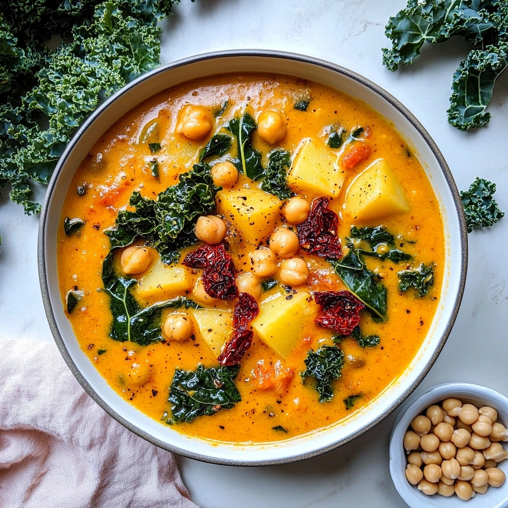 Creamy Tuscan Chickpea Soup Recipe - Recipe Image
