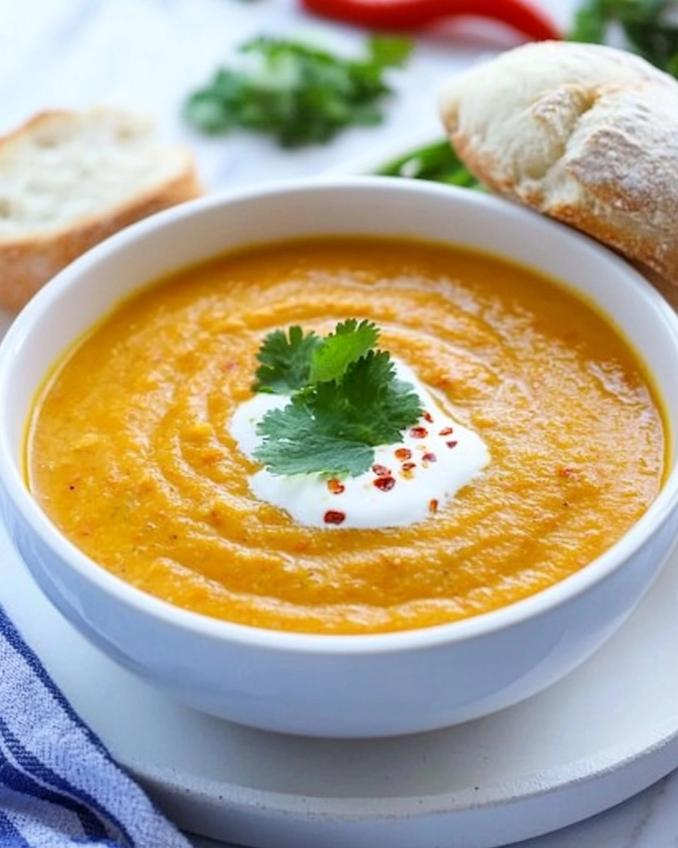 Spiced Carrot and Lentil Soup Recipe - Recipe Image