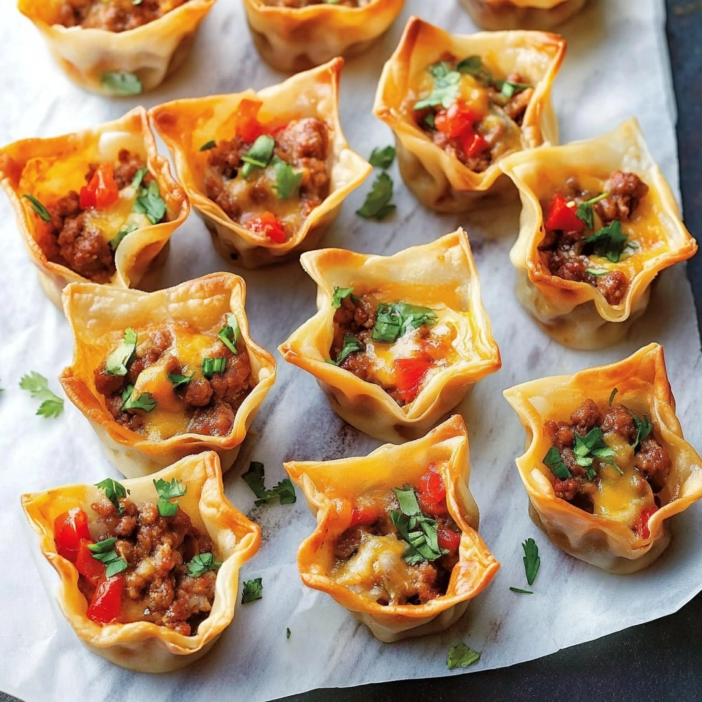 Crunchy Taco Cups Recipe - Recipe Image