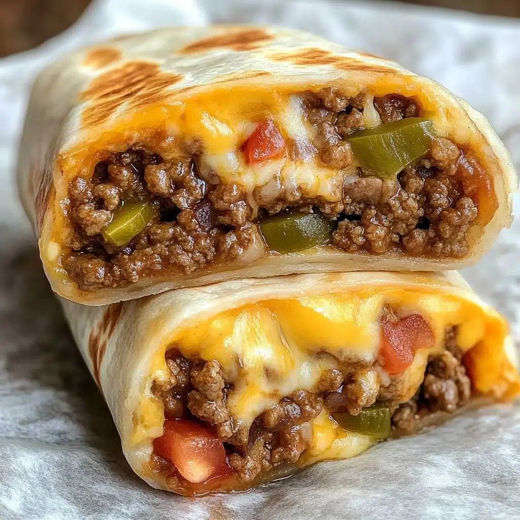 Easy Air Fryer Cheeseburger Wraps Recipe - Recipe Image