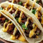 Garlic Butter Honey BBQ Beef Tacos Recipe