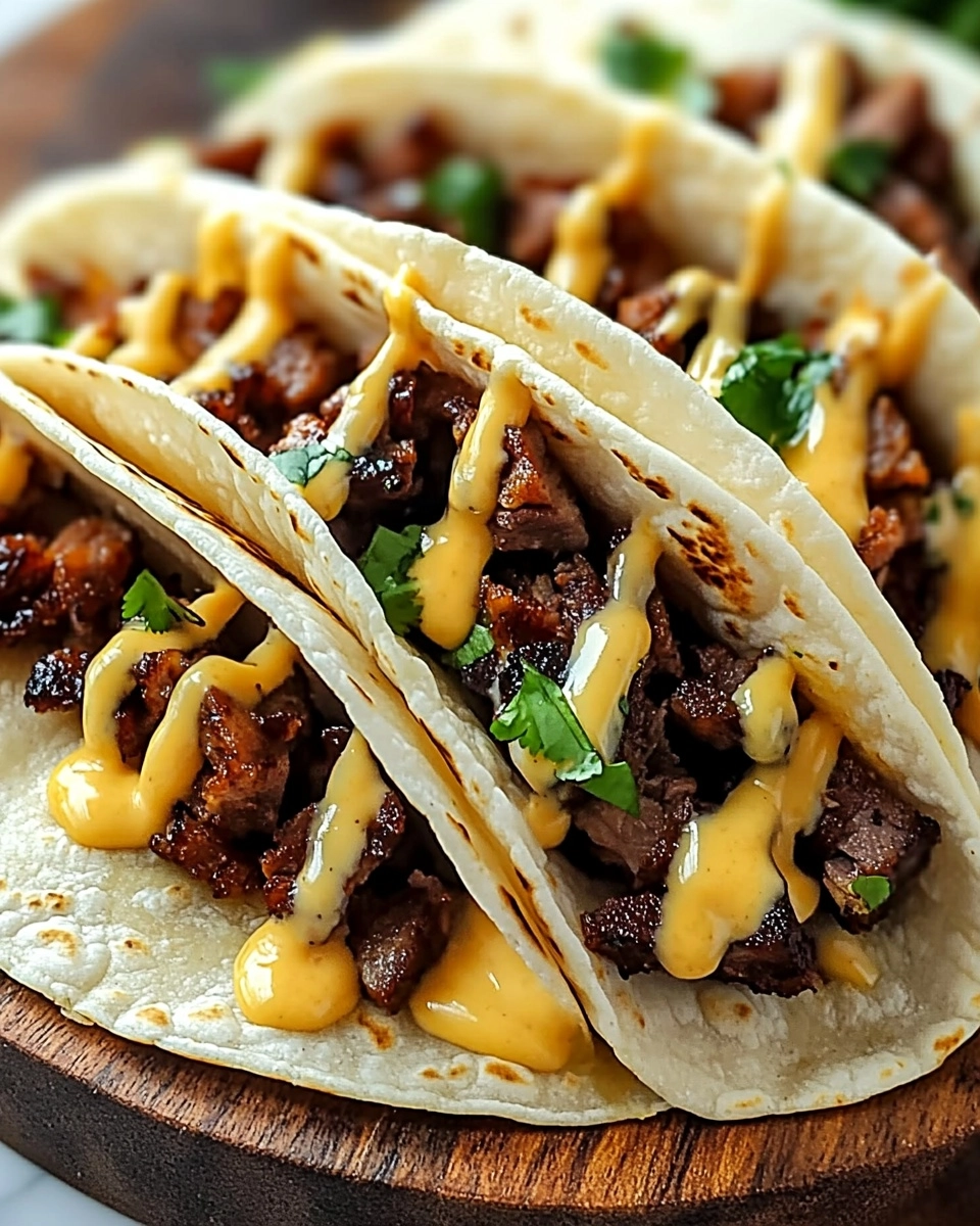 Garlic Butter Honey BBQ Beef Tacos Recipe