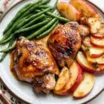 Easy Apple Cider Chicken with Caramelized Onions and Sliced Apples Recipe