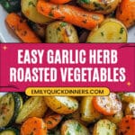 Garlic Herb Roasted Potatoes, Carrots, and Zucchini Recipe