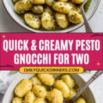 Creamy Pesto Gnocchi for Two Recipe