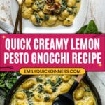 Creamy Lemon Pesto Gnocchi with Broccoli Recipe
