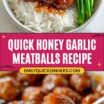 Honey Garlic Meatballs Recipe