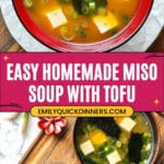 Homemade Miso Soup with Tofu Recipe