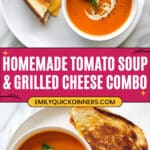 Easy Tomato Soup with Grilled Cheese Recipe