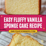 Fluffy Vanilla Sponge Cake Recipe
