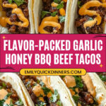 Garlic Butter Honey BBQ Beef Tacos Recipe