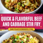 Ground Beef and Cabbage Stir Fry Recipe
