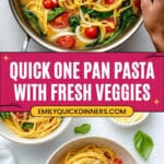 One Pan Pasta Recipe