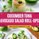 Cucumber Tuna Avocado Salad Rolls Recipe