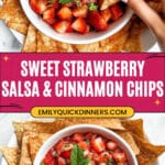 Dessert Strawberry Salsa with Cinnamon Chips Recipe