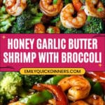 Honey Garlic Butter Shrimp & Broccoli Recipe