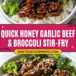 Honey Garlic Ground Beef and Broccoli Stir-Fry Recipe