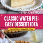 Water Pie Recipe