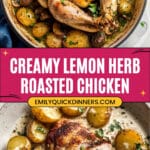 Creamy Lemon and Herb Pot Roasted Chicken Recipe