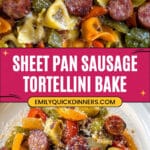 Sheet Pan Smoked Sausage Tortellini Recipe