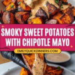 Smoky Roasted Sweet Potatoes with Chipotle Mayo Recipe